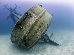 Stern Prints: The stern of the USS Kittiwake wreck off Seven Mile Beach