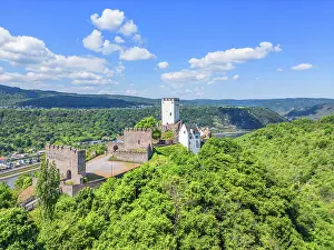 Wine Growing Region Prints: Sterrenberg castle, Kamp-Bornhofen, Rhine valley, Rhineland-Palatinate, Germany
