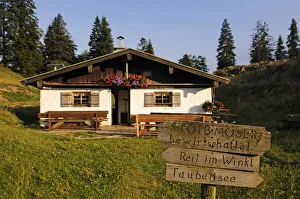 Images Dated 14th May 2014: Stoibenmoeseralm, Taubensee, Reit im Winkl, Chiemgau, Bavaria, Germany