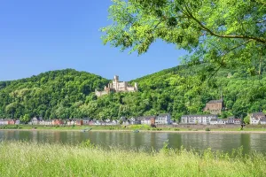 River Rhine Prints: Stolzenfels Castle, Koblenz, Rhine Valley, Rhineland-Palatinate, Germany