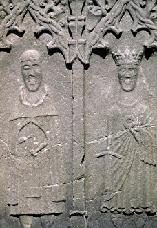 County Sligo Prints: Stone Carving, Sligo Abbey, Co
