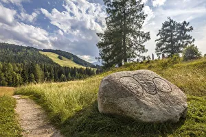 Hiking Trail Prints: Stone circle and way of the cross in Seefeld in Tirol, Tyrol, Austria