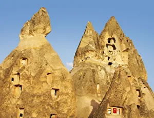Creative Prints: Stone Houses, Uchisar, Cappadocia, Turkey