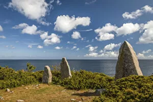 Memorial Collection: Stone monuments on the east coast of Bornholm, Denmark