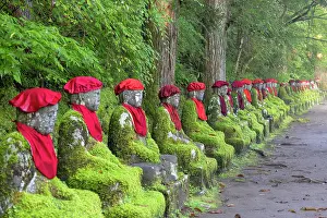 Spiritual Prints: Stone statues (jizo) along Kanmangafuchi Abyss, Nikko, Tochigi, Japan