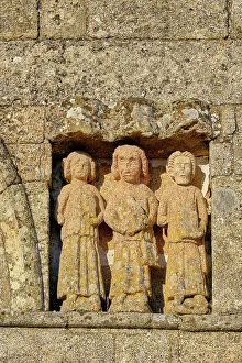 Religious Site Collection: Stone work of Saints in the Portal of the Romanic Motherchurch, 12th century