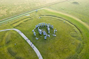 Holy Gallery: Stonehenge viewed from above, Salisbury Plain, Wiltshire, England