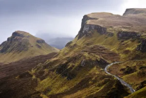 Windy Prints: Storm approaching Trotternish Ridge, Isle of Skye, Scotland, UK
