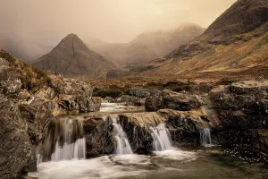 Storm Prints: Storm over the Black Cuillins and the Fairy Pools