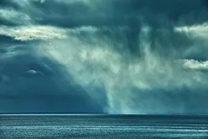 Images Dated 28th March 2023: Storm clouds on the Cabot Strait, Wreck Cove, ova Scotia, Canada