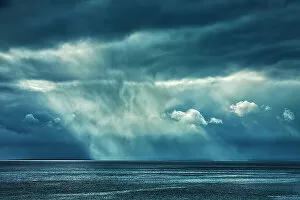 Images Dated 28th March 2023: Storm clouds on the Cabot Strait, Wreck Cove, ova Scotia, Canada