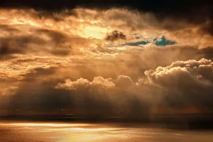 Cabot Strait Prints: Storm clouds on the Cabot Strait Wreck Cove Nova Scotia, Canada