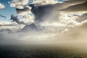Images Dated 6th July 2022: Storm clouds & sea mist, Livingstone Island, Antarctica