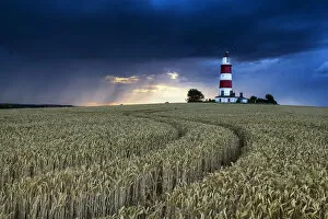 Storm Clouds Collection: Storm over Happisburgh Lighthouse, Norfolk, England