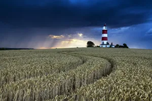 Storm over Happisburgh Lighthouse, Norfolk, England