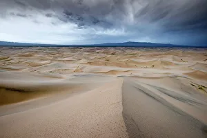 Gobi Desert Prints: Storm over the Khongoryn Els sand dunes, Gobi Desert, Mongolia