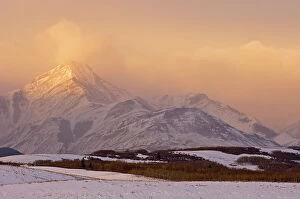 Scenics Collection: Storm light on the mountain front. Near Twin Butte, Alberta, Canada