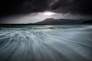 Stormy Weather Prints: Stormy weather on Horgabost Beach, Isle of Harris, Outer Hebrides, Scotland