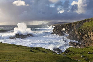 Images Dated 19th December 2019: Stormy weather in Western Achill Island, Achill Island, County Mayo, Connacht province