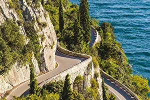Strada della Forra, Tremosine, lake Garda, Brescia district, Lombardy, Italy