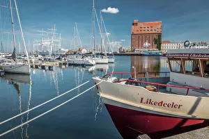 Western Pomerania Prints: Stralsund harbour, Mecklenburg-West Pomerania, North Germany, Germany