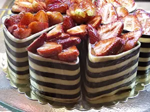 For Sale Prints: Strawberry and Chocolate Dessert, Saray Muhallebicisi Restaurant, Beyoglu, Istanbul