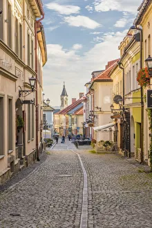 Street scene in Bielsko Biala, Silesian Voivodeship, Poland