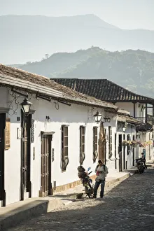 Street scene, Giron, Santander, Colombia, South America