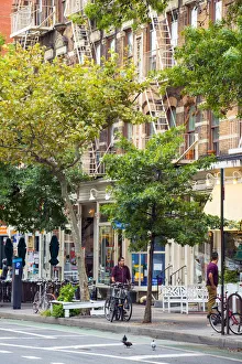 Street scene in the greenwich village, New York, USA