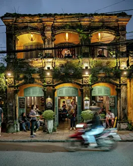 Street Scene Prints: Street scene at night, Hoi An, Quang Nam Province, Vietnam