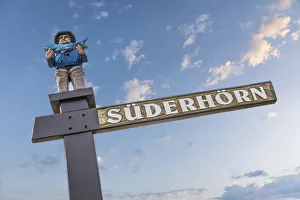 Street sign in List, Sylt, Schleswig-Holstein, Germany