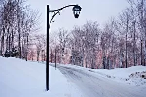 Sun Rise Gallery: Street view in winter, Quebec, Canada