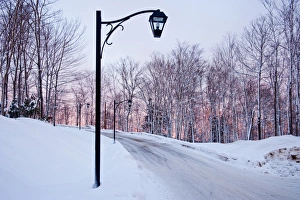 Sun Rise Gallery: Street view in winter, Quebec, Canada