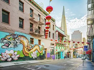 Bay Area Prints: Streets of China Town, San Francisco, California, USA