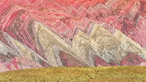 Jujuy Prints: Striped colorful mountains, Serrania de Hornocal, Humahuaca, Jujuy, Argentina
