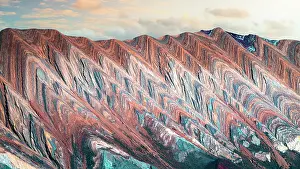 Jujuy Prints: Striped colorful mountains, Serrania de Hornocal, Humahuaca, Jujuy, Argentina