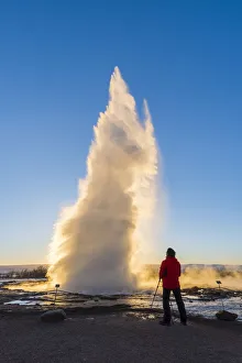 Photographer Prints: Strokkur geyser, Geysir, Golden Circle, Iceland
