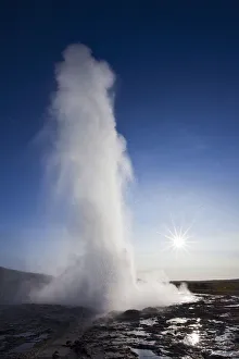 Altantic Prints: Strokkur geyser, Geysir, Haukadalur, Iceland