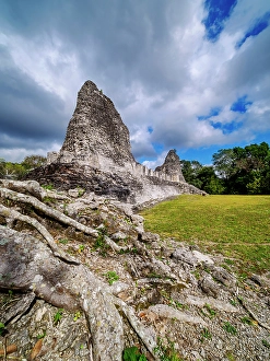 Xpuhil Prints: Structure I, Xpuhil Archaeological Site, Xpujil, Campeche State, Mexico