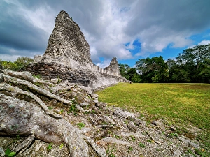 Xpuhil Prints: Structure I, Xpuhil Archaeological Site, Xpujil, Campeche State, Mexico