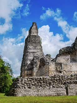 Xpuhil Prints: Structure I, Xpuhil Archaeological Site, Xpujil, Campeche State, Mexico