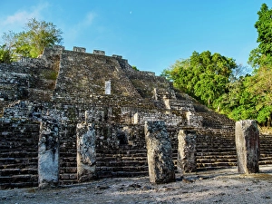 Kalakmul Prints: Structure II, Calakmul Archaeological Site, Campeche State, Mexico