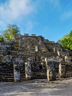 Kalakmul Prints: Structure II, Calakmul Archaeological Site, Campeche State, Mexico