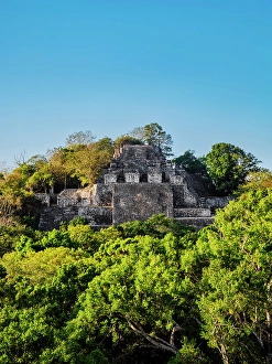 State Of Campeche Prints: Structure II, Calakmul Archaeological Site, Campeche State, Mexico