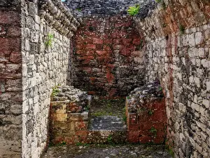 Becan Prints: Structure VIII, interior, Becan Archaeological Site, Campeche State, Mexico