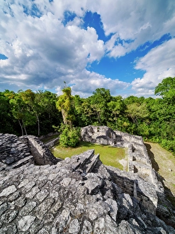Becan Prints: Structure X, Becan Archaeological Site, Campeche State, Mexico