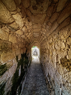 Becan Prints: Structure X, Becan Archaeological Site, Campeche State, Mexico