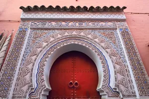 Images Dated 2nd July 2014: Stucco work on a mosque. Medina, Marrakech. Morocco