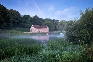 Riverbank Prints: Sturminster Newton Mill, River Stour, Dorset, England, UK, July 2024