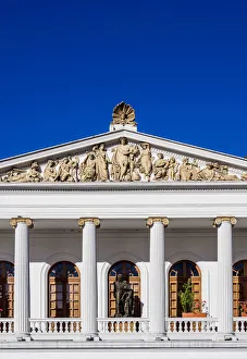 Quito Prints: Sucre National Theater, detailed view, Old Town, Quito, Pichincha Province, Ecuador